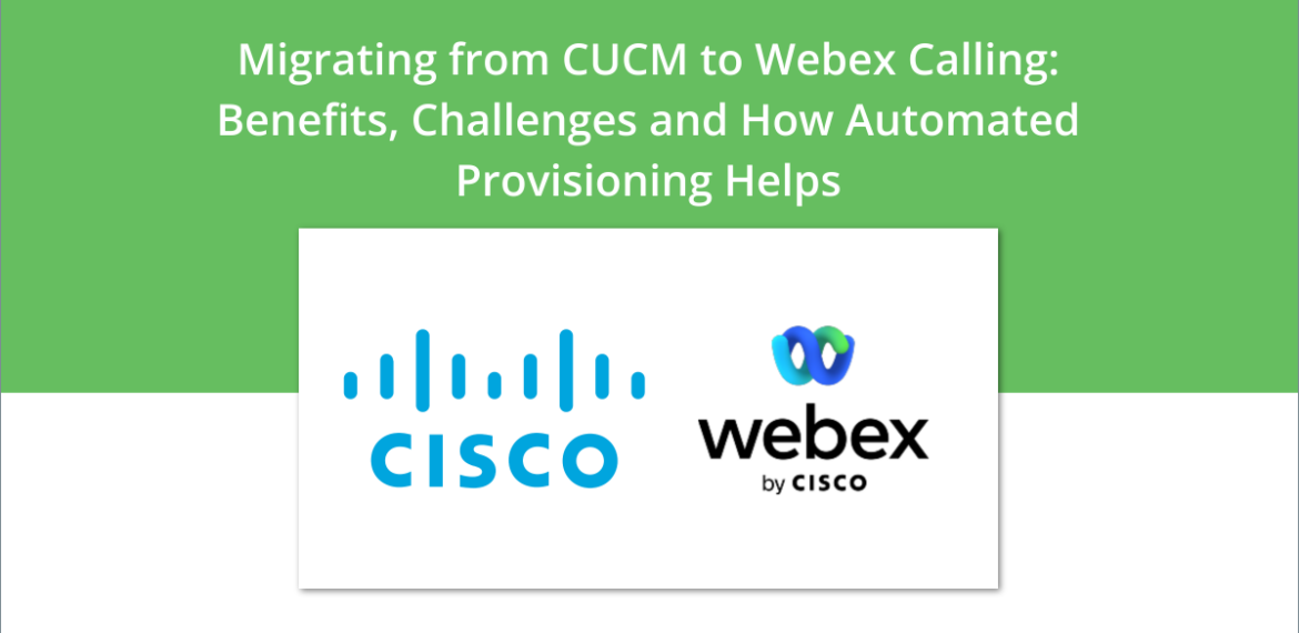 CUCM to Webex Calling migrations blog header with logos